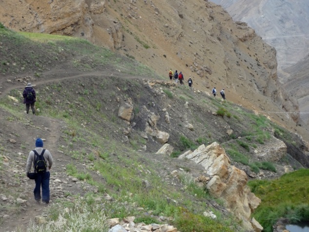 La descente durera une dizaine de kms environ