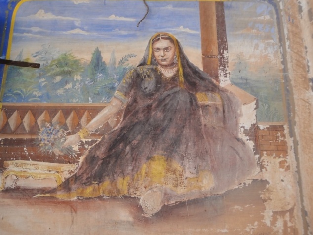 Probablement la Maharanî de Mandawa. Probablement la Maharanî de Mandawa.