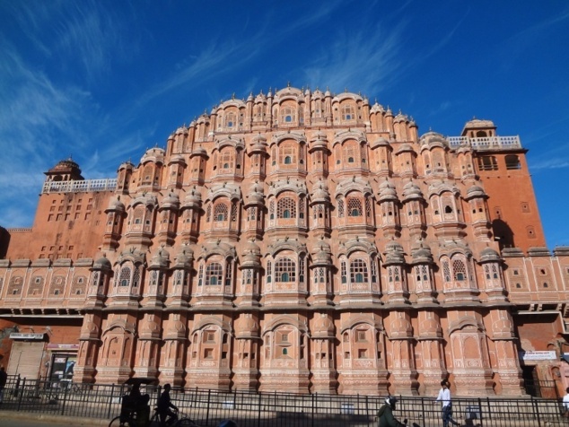 Monument incontournable de Jaipur : le Palais des Vents ou "Hâvâ Mâhal".