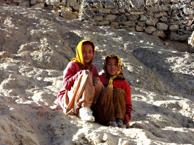 Petites bergères à Dhankar