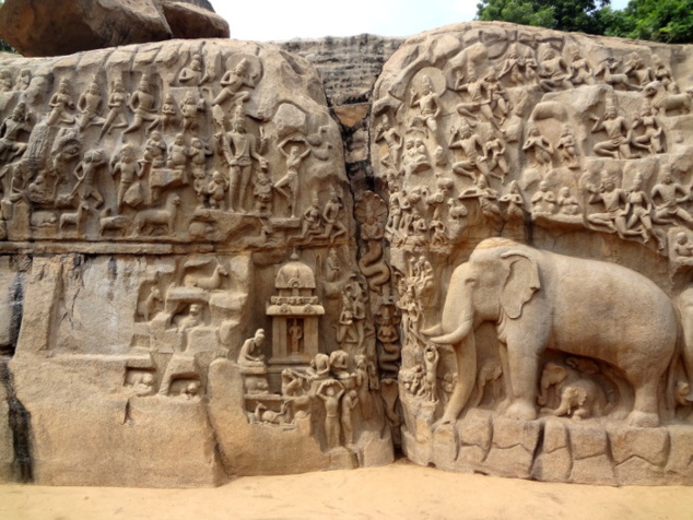 Le bas-relief emblématique de Mahabalipuram: la Le bas-relief emblématique de Mahabalipuram: la