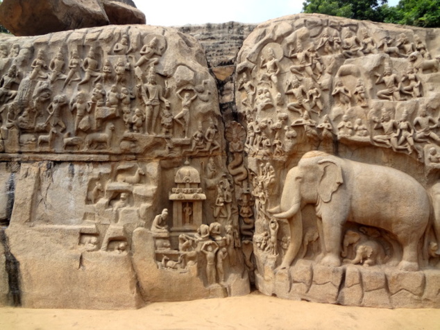 Le bas-relief emblématique de Mahabalipuram: la 