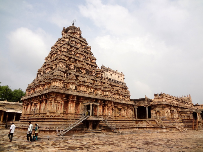 Temple dédié à Airâvateshvar (Shiva) situé à Darasuram. Temple Chola du XII ème siècle.