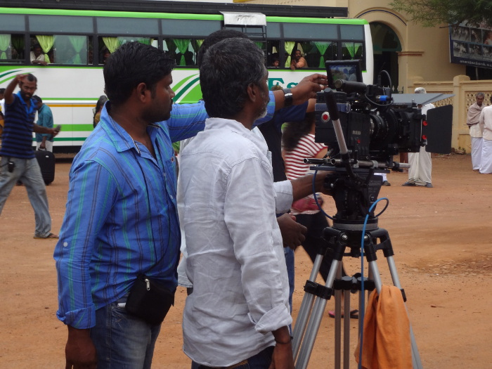 Alors que nous étions au Chettinad, nous avons assisté au tournage d'un film. L'endroit offre un décor de rêve pour les réalisateurs.