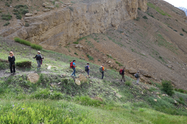 Descente dans un canyon